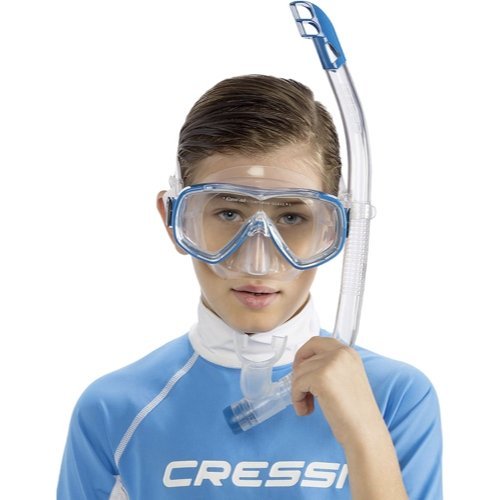 Cressi Ondina Mask Snorkel - Diversworld Spearfishing Scuba Diving Snorkelling Cairns Australia - Kids - Blue