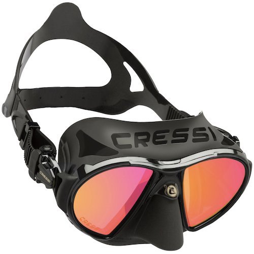 Cressi Zeus Mask - Diversworld Spearfishing Gear Australia Cairns - Black Iridium