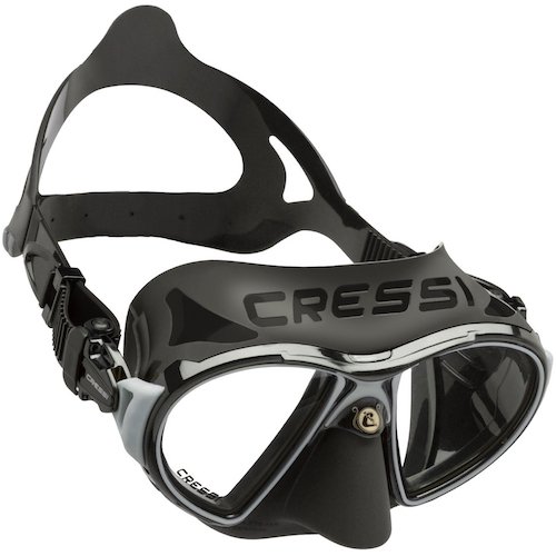 Cressi Zeus Mask - Diversworld Spearfishing Gear Australia Cairns - Black Silver
