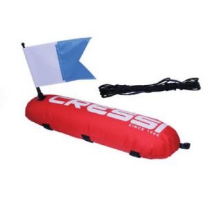 Cressi Inflatable Float Red with Flag