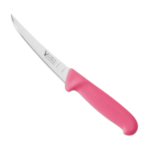 Victory Straight Boning Utility Knife 13cm Pink Handle