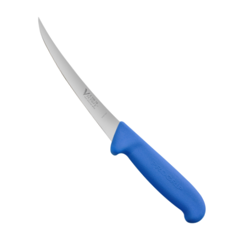 victory-15cm-flexi-boning knife curved filleting blue handle