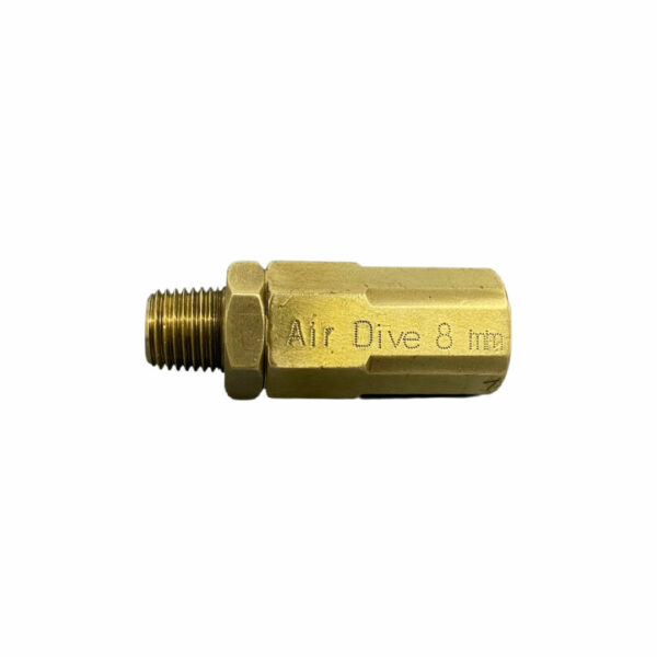 8mm Brass Hose End 3