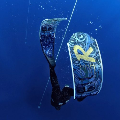 DiveR Composite Blue Neptune Blades - Freedive Fins - Diversworld Spearfishing Freediving Gear Cairns Australia