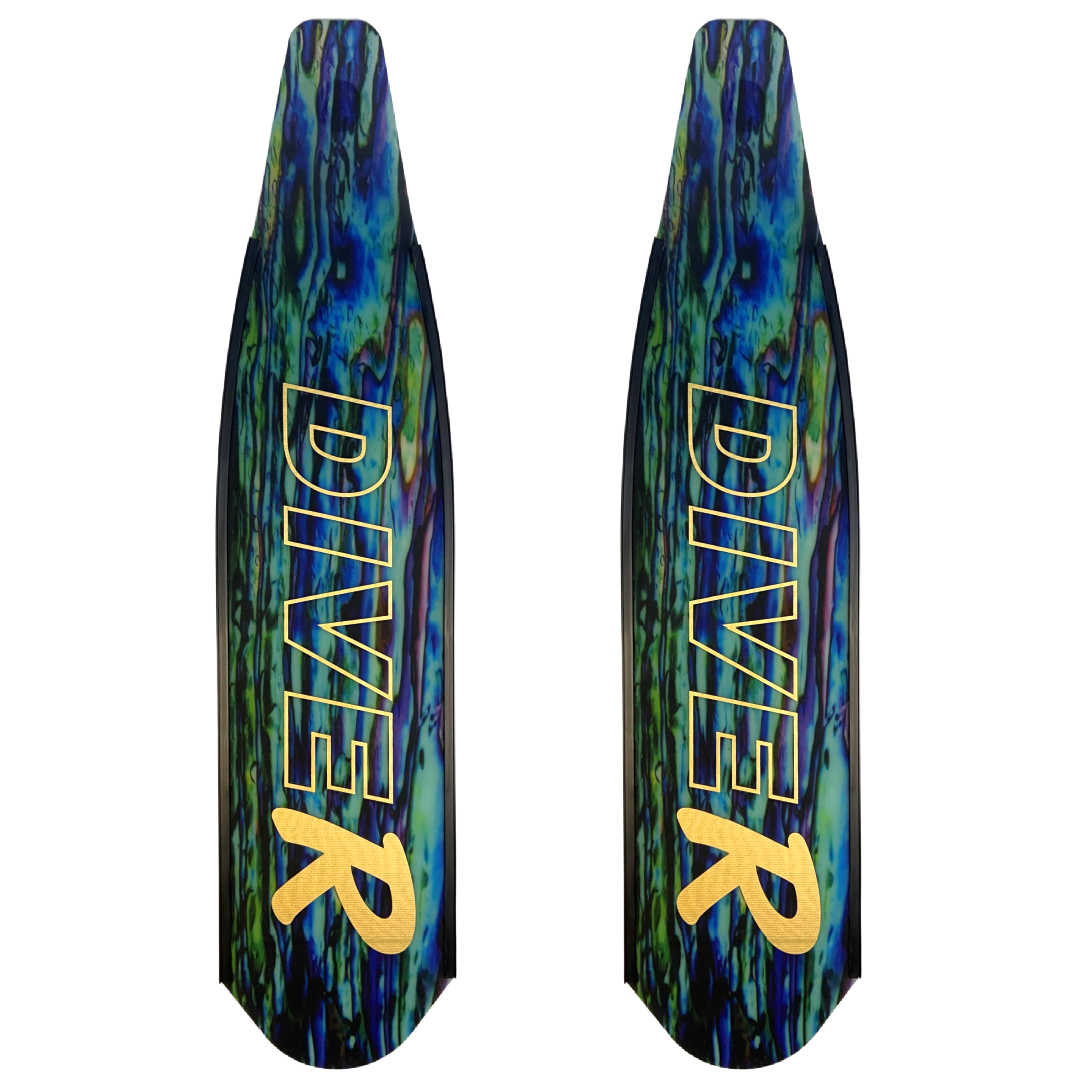 DiveR Composite Paua Soft - Freediving Fins - Diversworld Cairns - Spearfishing