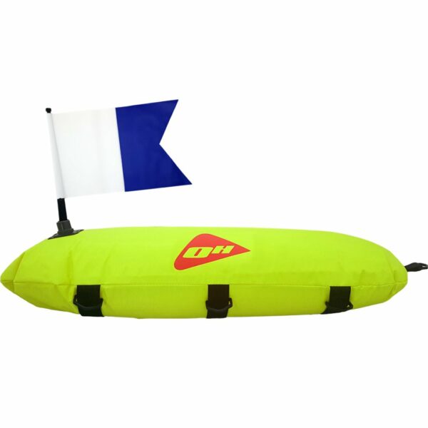 Ocean Hunter Inflatable Float w Flag Side - Spearfishing - Diversworld Online Shop Cairns Australia