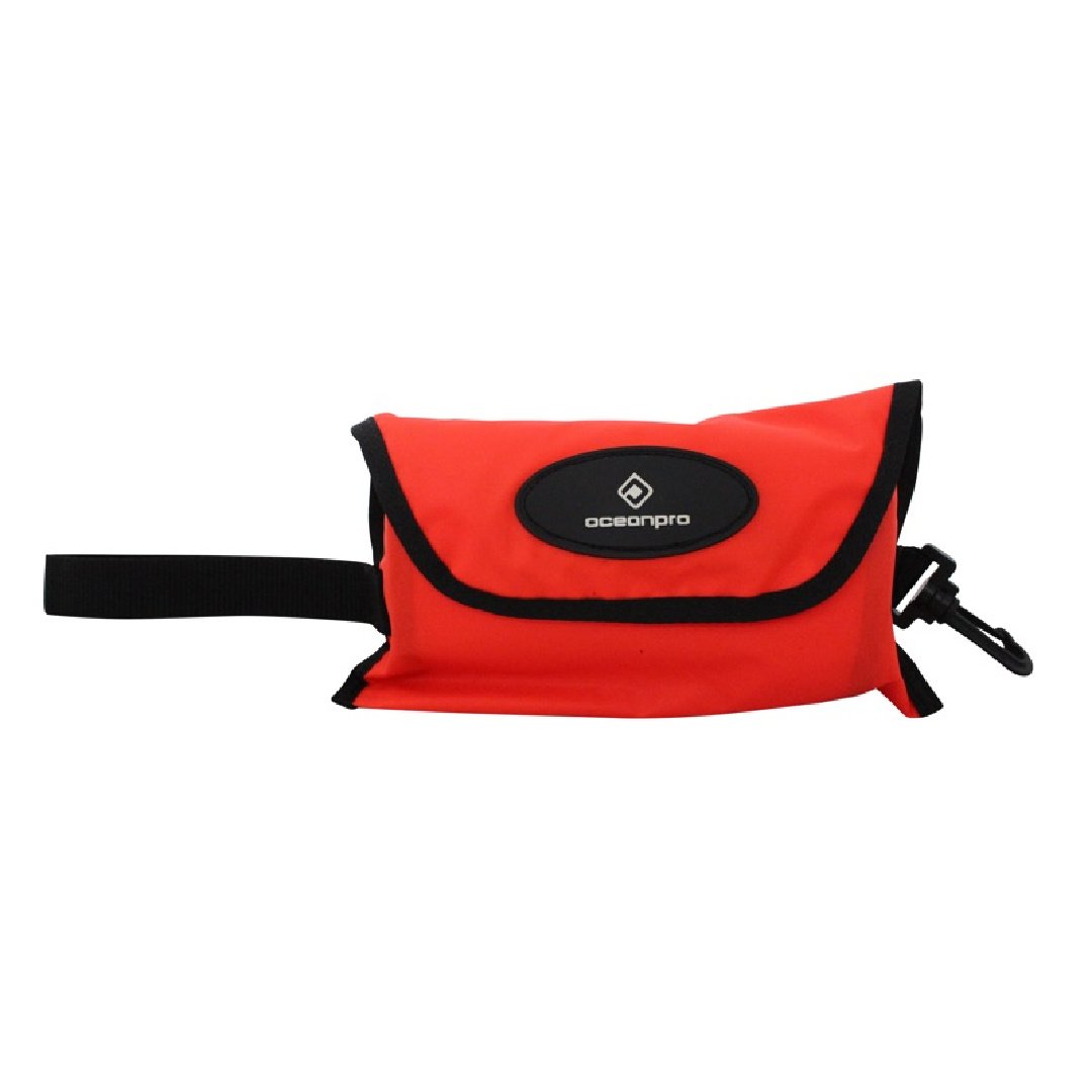 Ocean Pro PSD Deco Buoy with Pouch - Orange - Diversworld Scuba Diving Gear - Online Shop Cairns Australia