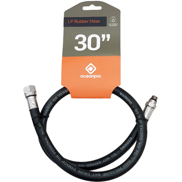 OceanPro LP Rubber Hose 30 Black - Diversworld Cairns - Scuba - Commercial