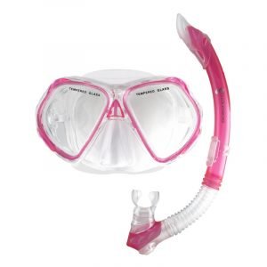 OCEAN PRO SEAHORSE JUNIOR Mask Snorkel Set for Kids - Pink - Diversworld Spearfishing Scuba Diving Snorkeling Cairns Australia