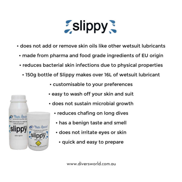 Slippy Dry Wetsuit Lube Benefits - Diversworld Spearfishing Australia