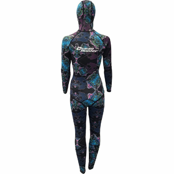 Ocean Hunter Artemis Open Cell 3.5mm Wetsuit Back - Diversworld Spearfishing Cairns