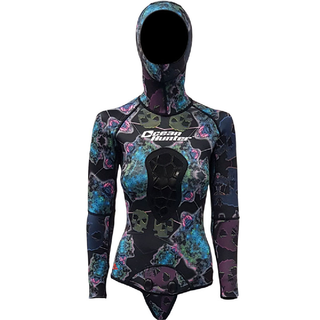 Ocean Hunter Artemis Open Cell 3.5mm Wetsuit Top - Diversworld Spearfishing Cairns