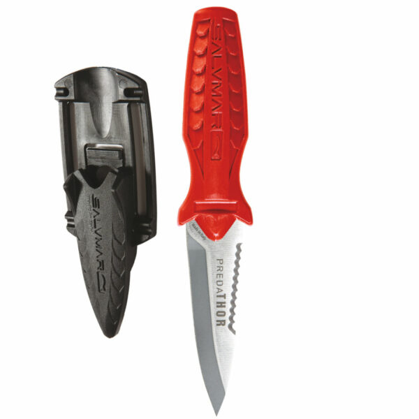 Salvimar Predathor Knife Red - Diversworld - Spearfishing Scuba Gear Cairns