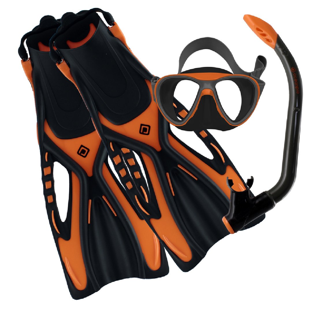 Oceanpro Bondi MSF Set Orange, Kids Diving Gear