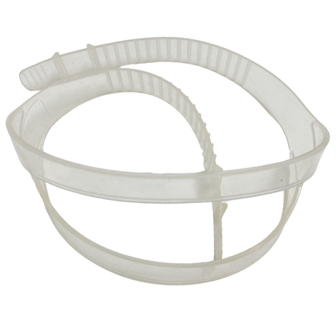 Replacement Mask Strap Transparent Silicone Detail - Diversworld Spearfishing Freediving Gear Cairns Australia