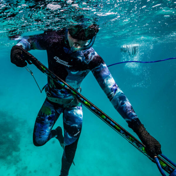 Ocean Hunter Oceanus 2mm Wetsuit In Water - Diversworld Spearfishing Gear Online Store Cairns Australia