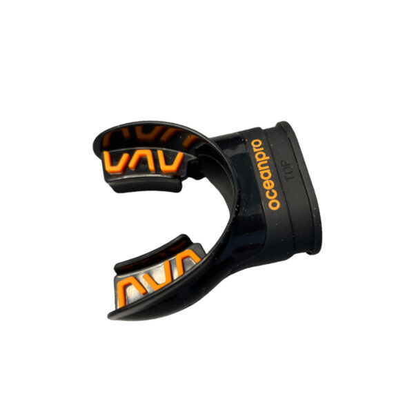 OceanPro Orthodontic Mouthpiece Black/Oange Top - Diversworld Scuba Diving Gear Online Store Cairns Australia