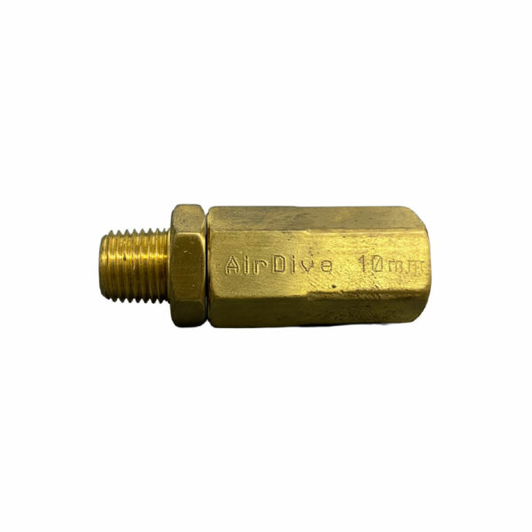 10mm Brass Hose End 1 - Diversworld Commercial Scuba Diving Online Store