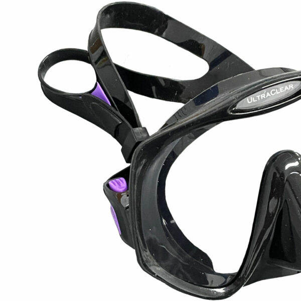 Atomic Frameless Mask Purple Detail - Diversworld - Scuba Diving Spearfishing - Cairns - Australia copy