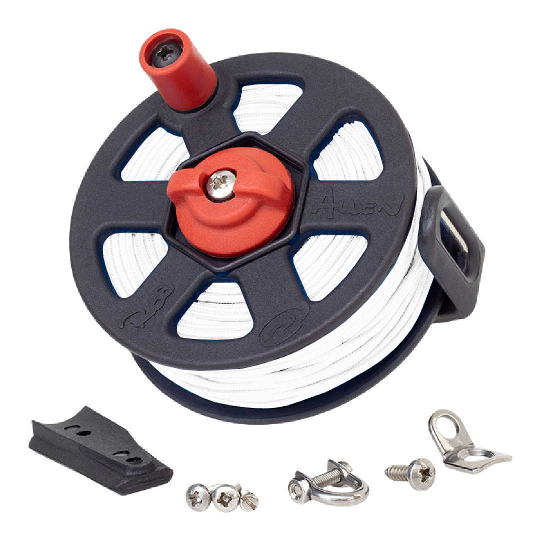 Vecta Gun Reel With Ant Line White 40m - Diversworld Spearfishing Gear Online Store