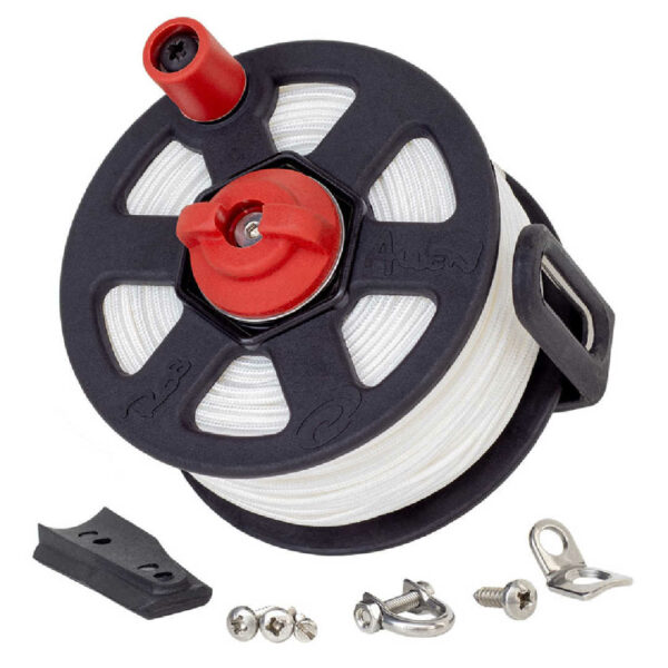 Rob Allen Vecta Reel With Ant Line White 60m - Diversworld Spearfishing Gear Online Store