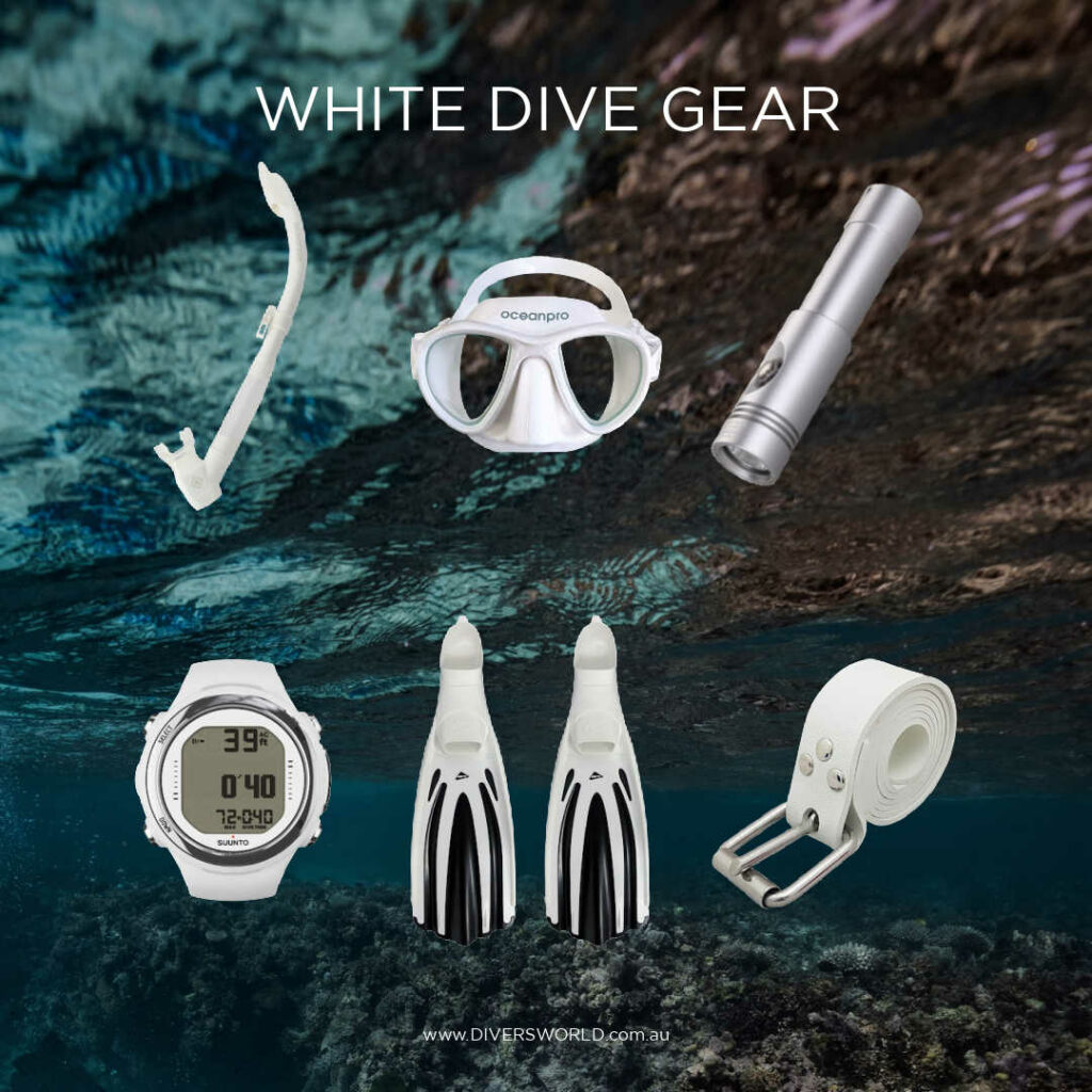 All White Dive Gear - Diversworld