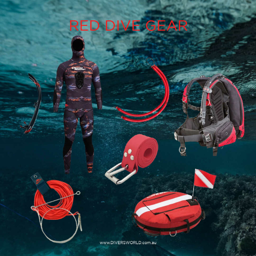 All Red Dive Gear Diversworld