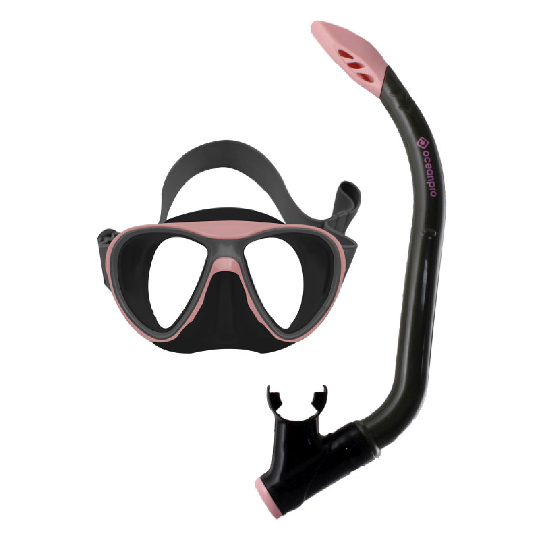 OceanPro MSF Set Pink Mask and Snorkel