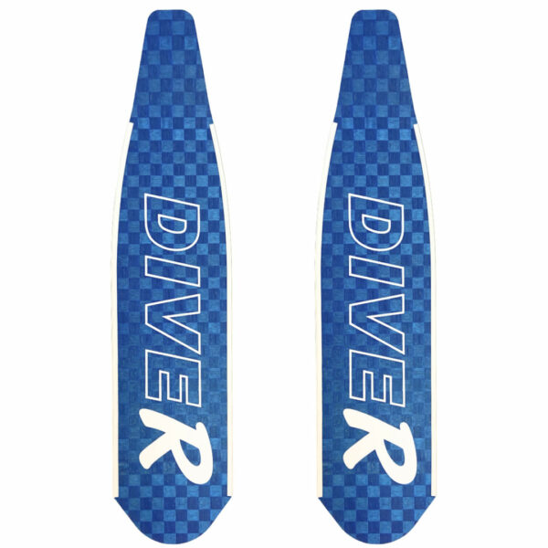 DiveR HypeTex Fibre Blue Soft - Freediving Fins - Diversworld Cairns - Spearfishing