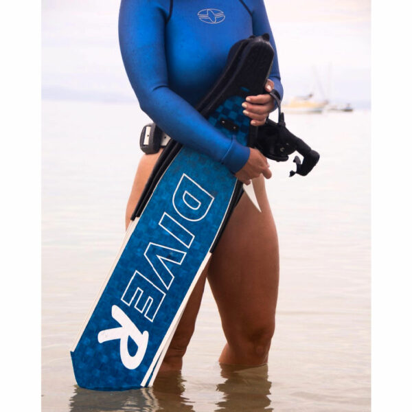 DiveR HypeTex Fibre Blue Soft - Lifestyle - Freediving Fins - Diversworld Cairns - Spearfishing