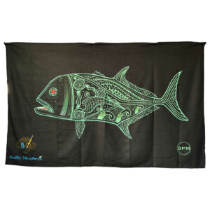 Salty Monkeys Beach Towel – BPM - Front - Beau Pennyfather Motlop Design - Diversworld Spearfishing Cairns Australia