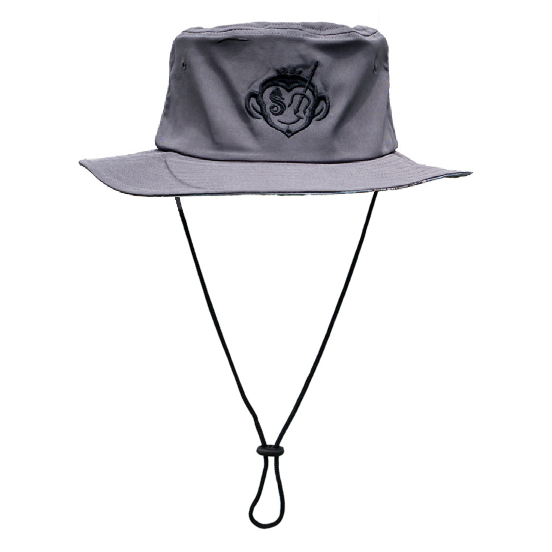 Salty Monkeys Bucket Hat Grey Woethi - Front - Diversworld Cairns Online Store
