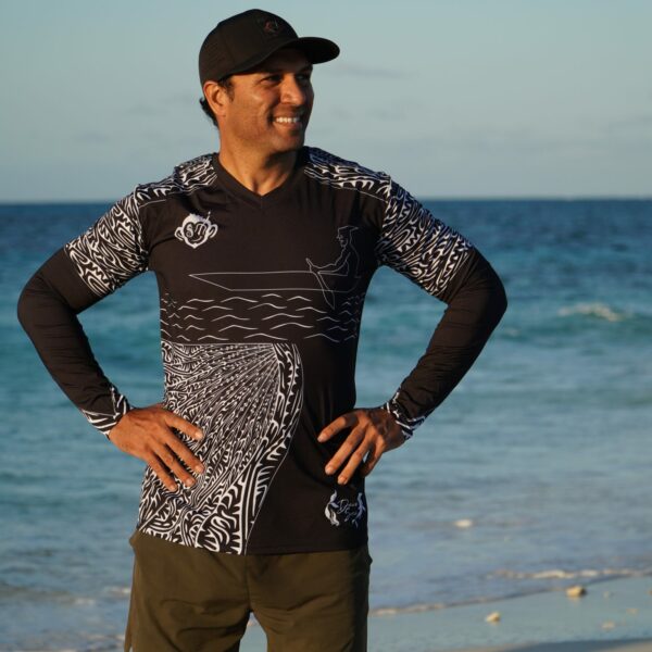 Salty Monkeys Long Sleeve - Baydhamaw Thitui - Front - Diversworld Spearfishing Cairns Australia