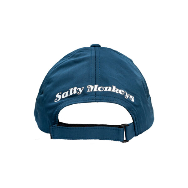 Salty Monkeys Quick Dry Cap Blue - Back - Diversworld Spearfishing Cairns Australia