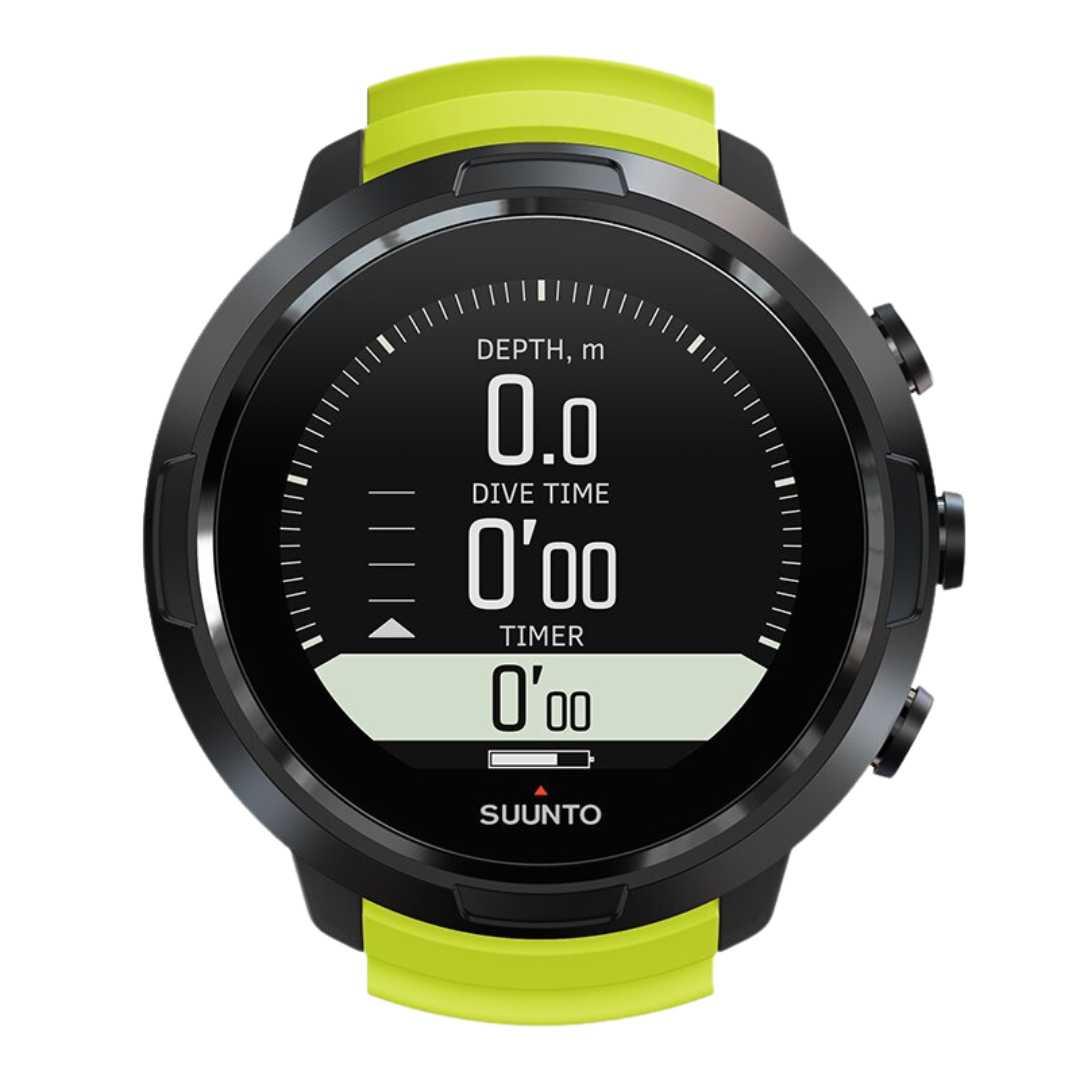 Suunto D5 Black Lime Dive Computer Diversworld Spearfishing and Scuba Diving