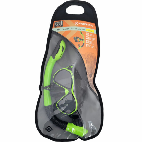 Oceanpro Jurien Junior Mask Snorkel Set Bag - Diversworld Spearfishing Snorkelling Scuba Diving Cairns Australia