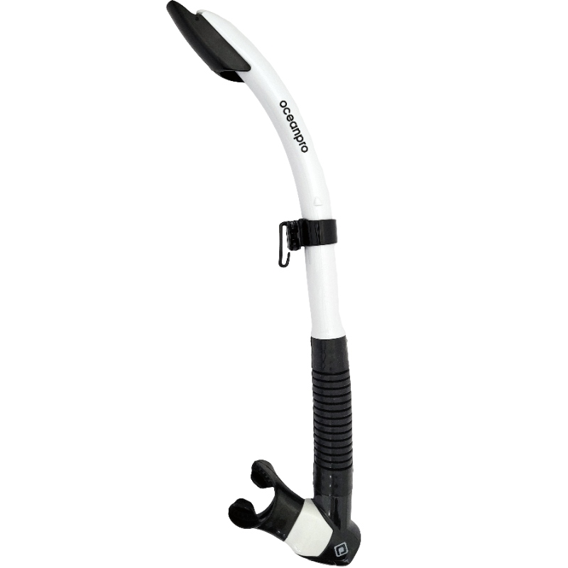 Oceanpro Typhoon SD Snorkel White - Diversworld Scuba Snorkelling Cairns Australia