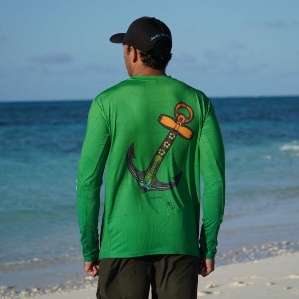 Salty Monkeys Anchor Sea My Culture Longsleeve Shirt Back - Diversworld Spearfishing Cairns Australia