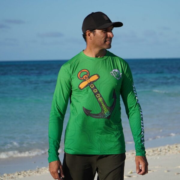 Salty Monkeys Anchor Sea My Culture Longsleeve Shirt - Diversworld Spearfishing Cairns Australia