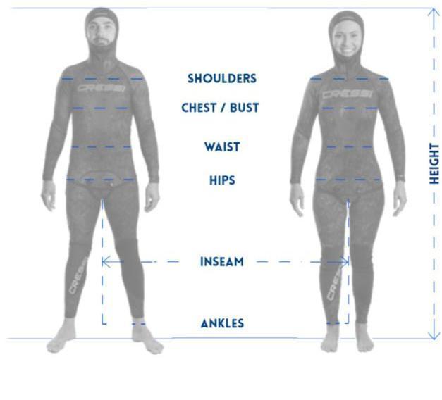 Size Charts and Guides  Diversworld Online Store